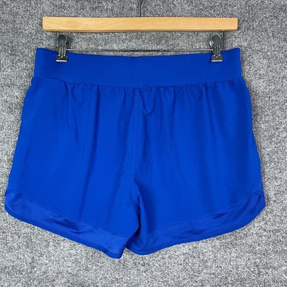 NEW UNDER ARMOUR LOOSE WOMENS SHORTS SIZE LARGE BLUE - Picture 2 of 9